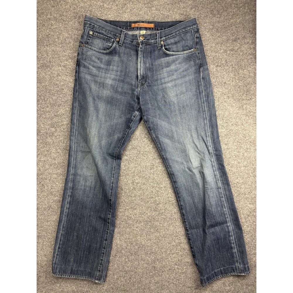 Agave Denim Waterman Jeans Mens 36 Blue Relaxed Straight Made USA Premium Denim